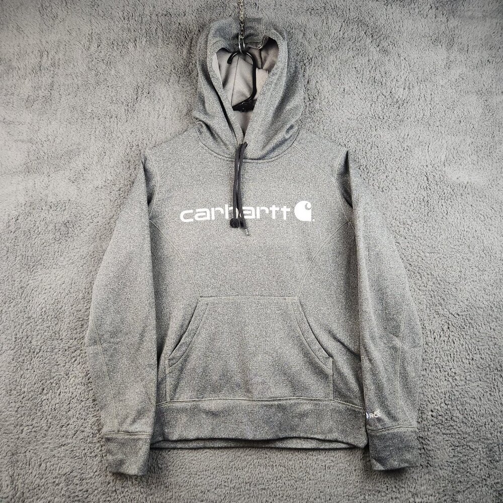 Carhartt Force Hoodie Women's Small Sweatshirt Slight Fit Pocket Pullover Jumper